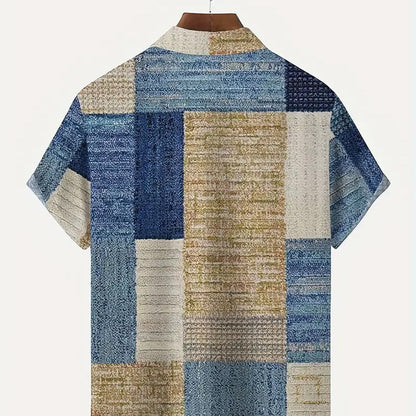 👔 2026 Sale — Over 21 900 Sold!🎨 Men's Contrast Color Pattern Shirt