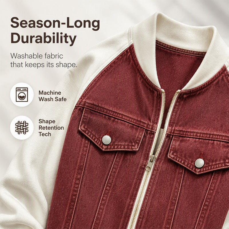 🎁New Arrivals 50% OFF💥Women's Creative Denim Splicing Jacket 🧥 – Edgy Streetwear for Daily Cool Looks