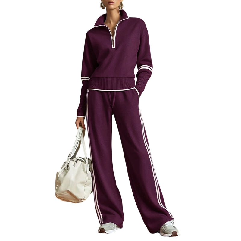 🎁New Arrivals 50% OFF💥Women's Half-Zip Tracksuit Set