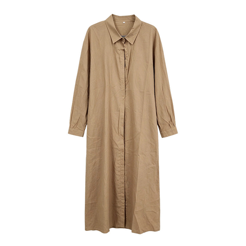 Women's Elegant Maxi Shirt Dress