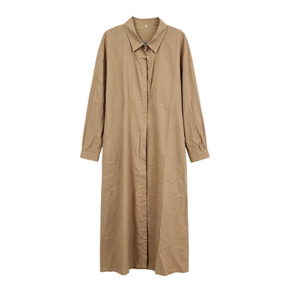 Women's Elegant Maxi Shirt Dress