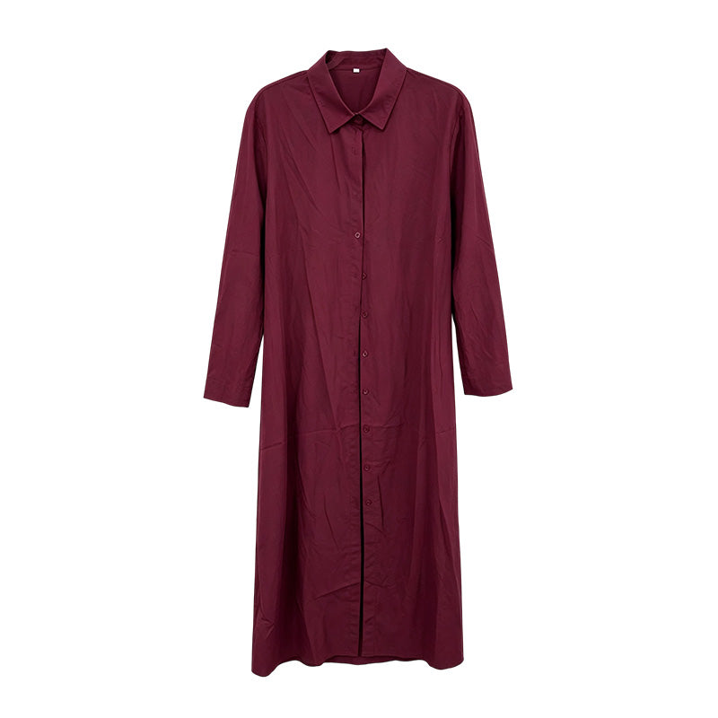 Women's Elegant Maxi Shirt Dress