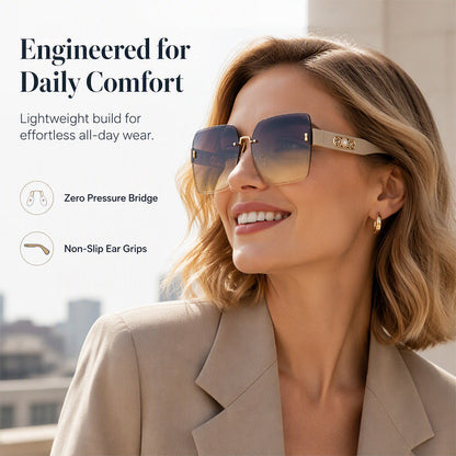 📢📢50% OFF !! ⏰Rimless Square Sunglasses for Women
