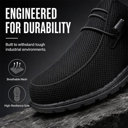 🥾 50% OFF NOW! 🛡️ Slip-On Steel Toe Safety Loafers – Ultralight 0.7lb, ASTM Certified & Casual Comfort 💪
