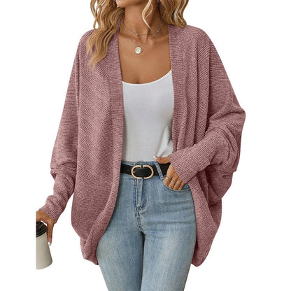 ☀️🧥New Arrivals - Open Front Batwing Cardigan – Breezy Layer for Work, Travel & Casual Outings