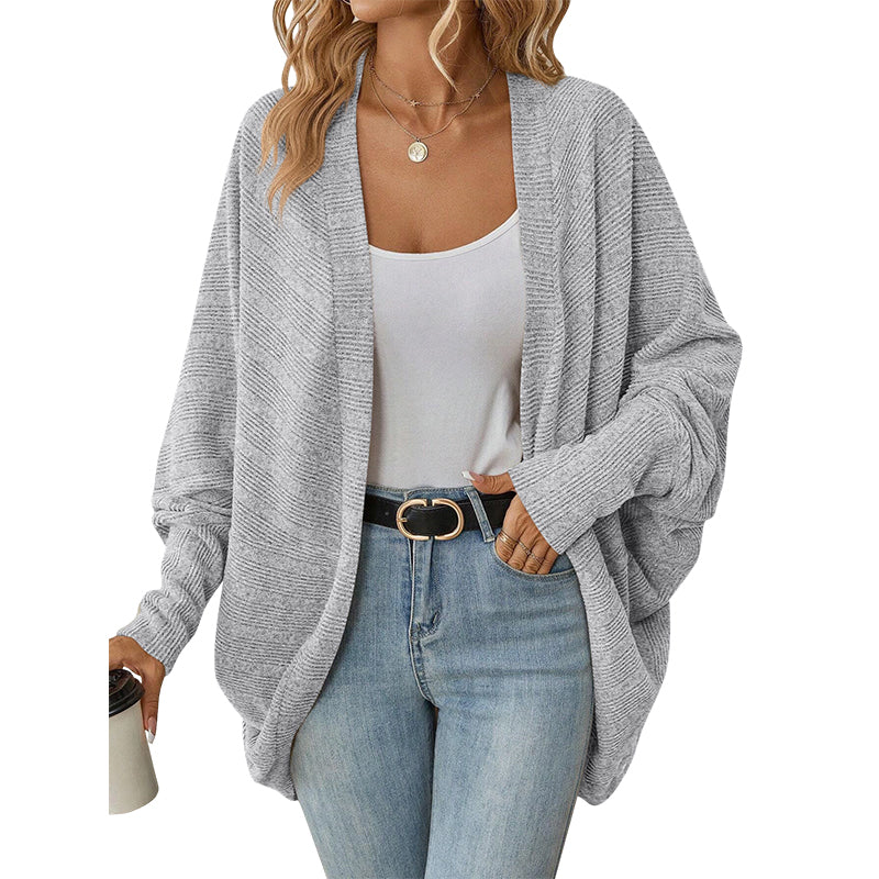 ☀️🧥New Arrivals - Open Front Batwing Cardigan – Breezy Layer for Work, Travel & Casual Outings