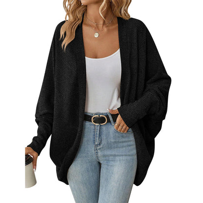 ☀️🧥New Arrivals - Open Front Batwing Cardigan – Breezy Layer for Work, Travel & Casual Outings