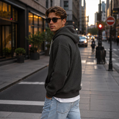 ⏰️LIMITED-TIME 50% OFF! ✨Men's Knit Quarter-Zip Hoodie Sweatshirt
