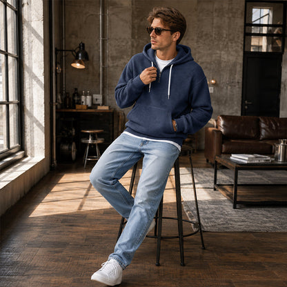 ⏰️LIMITED-TIME 50% OFF! ✨Men's Knit Quarter-Zip Hoodie Sweatshirt