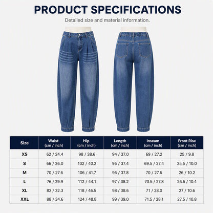 ⏰Last Day Sale 50% Off💃Women's High Waisted Harem Denim Pants