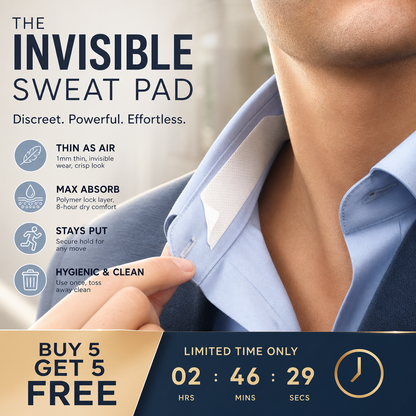 💦 Stay Fresh All Day! 💗 Disposable Collar & Cuff Sweat Liners ✨ Invisible Protection for Shirts & Jackets