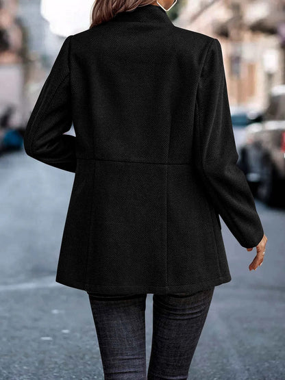 Tailored Premium Long Sleeves Work Office Business Herringbone Blazer