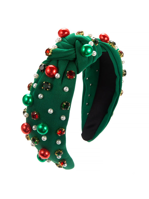 Christmas Faux Pearl Diamond Headband Hair Accessories