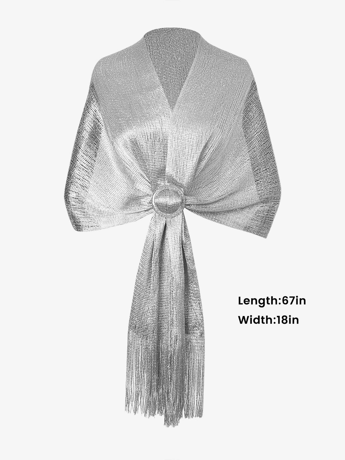 See Through Solid Color Tassel Long Scarf