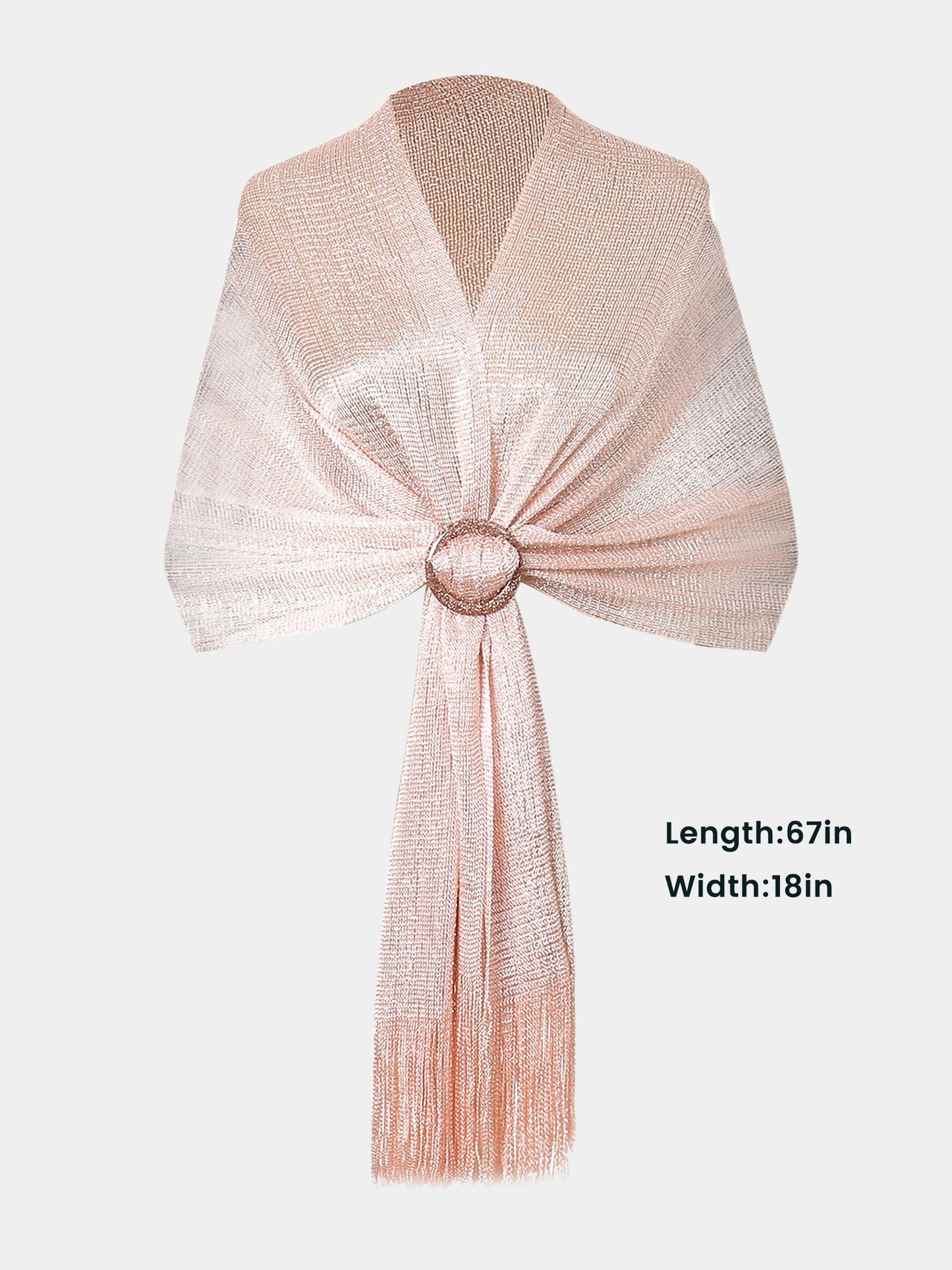 See Through Solid Color Tassel Long Scarf