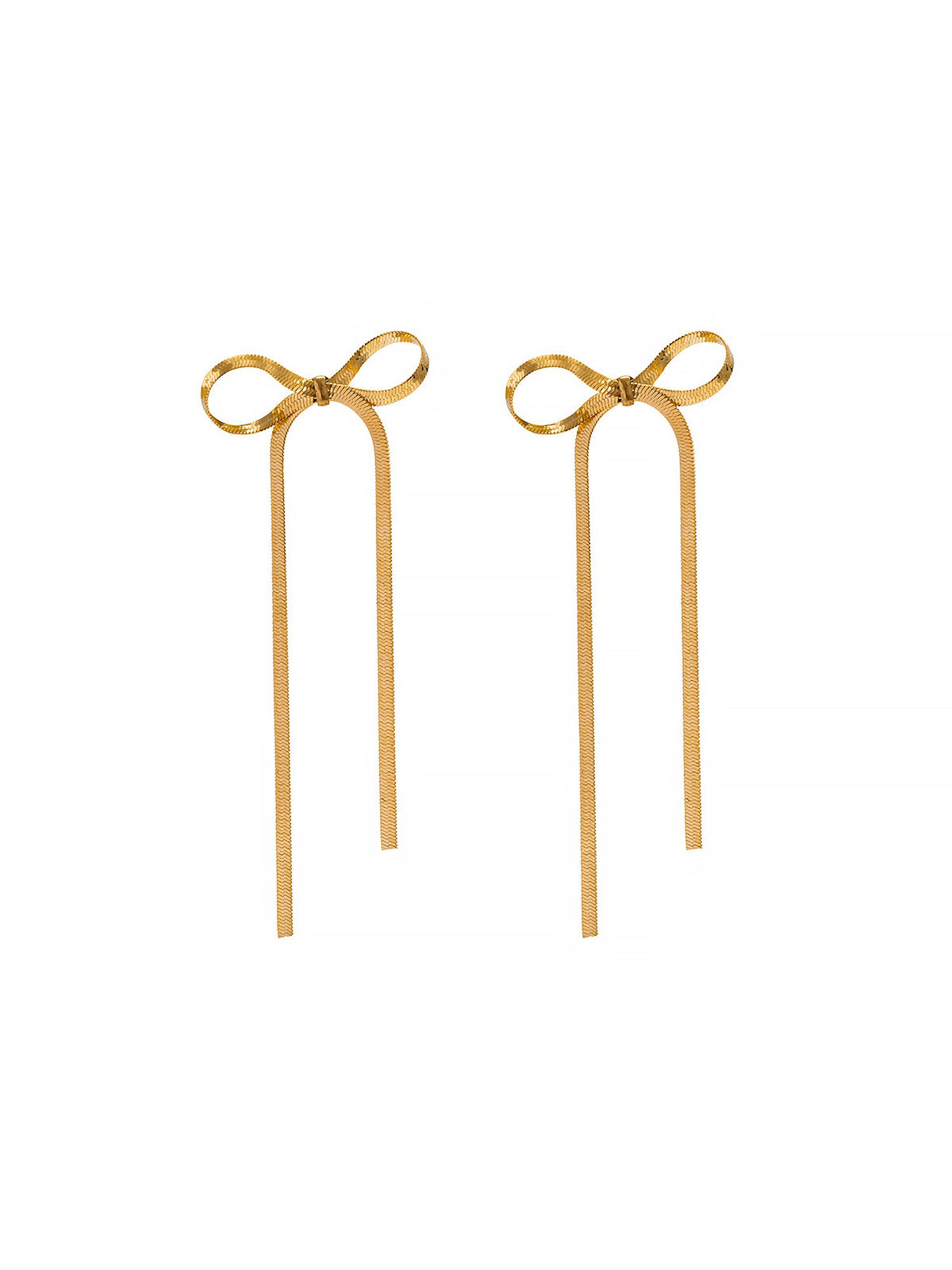 Alloy Faux Pearl Rhinestones Bow Shape Stud Earrings