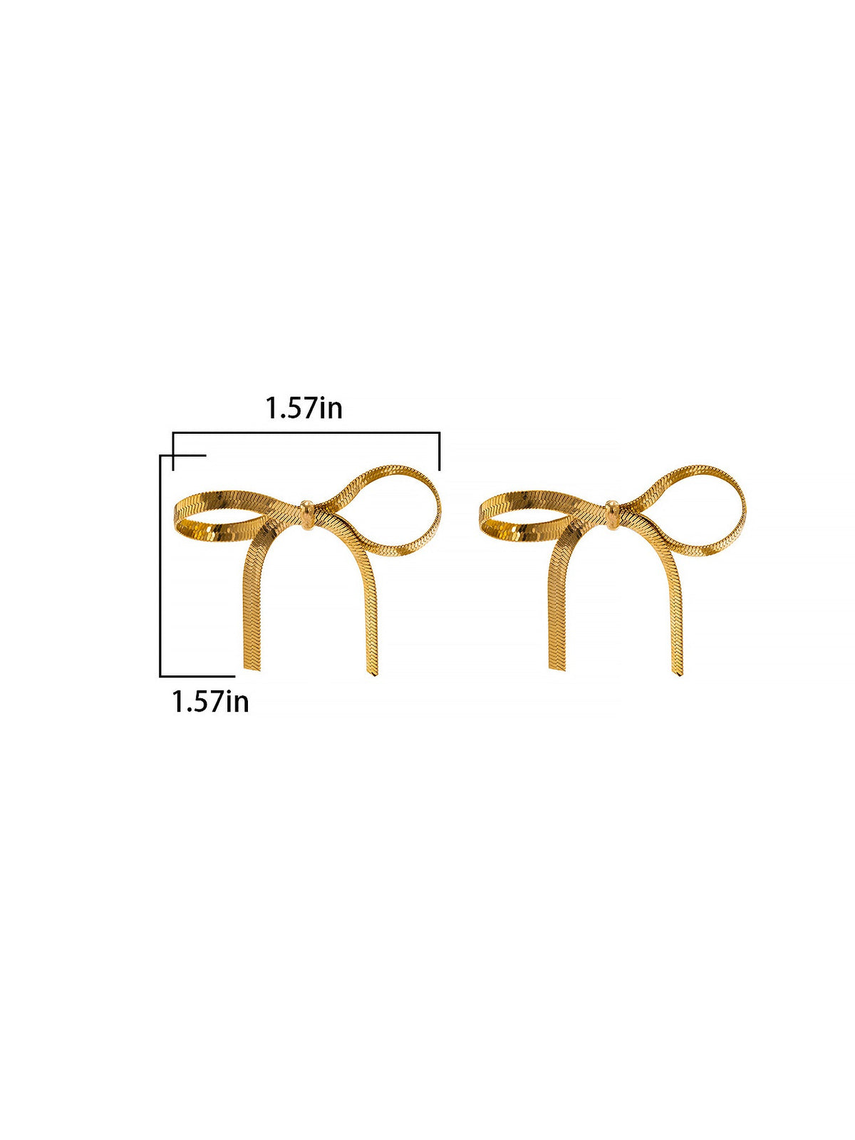 Alloy Faux Pearl Rhinestones Bow Shape Stud Earrings