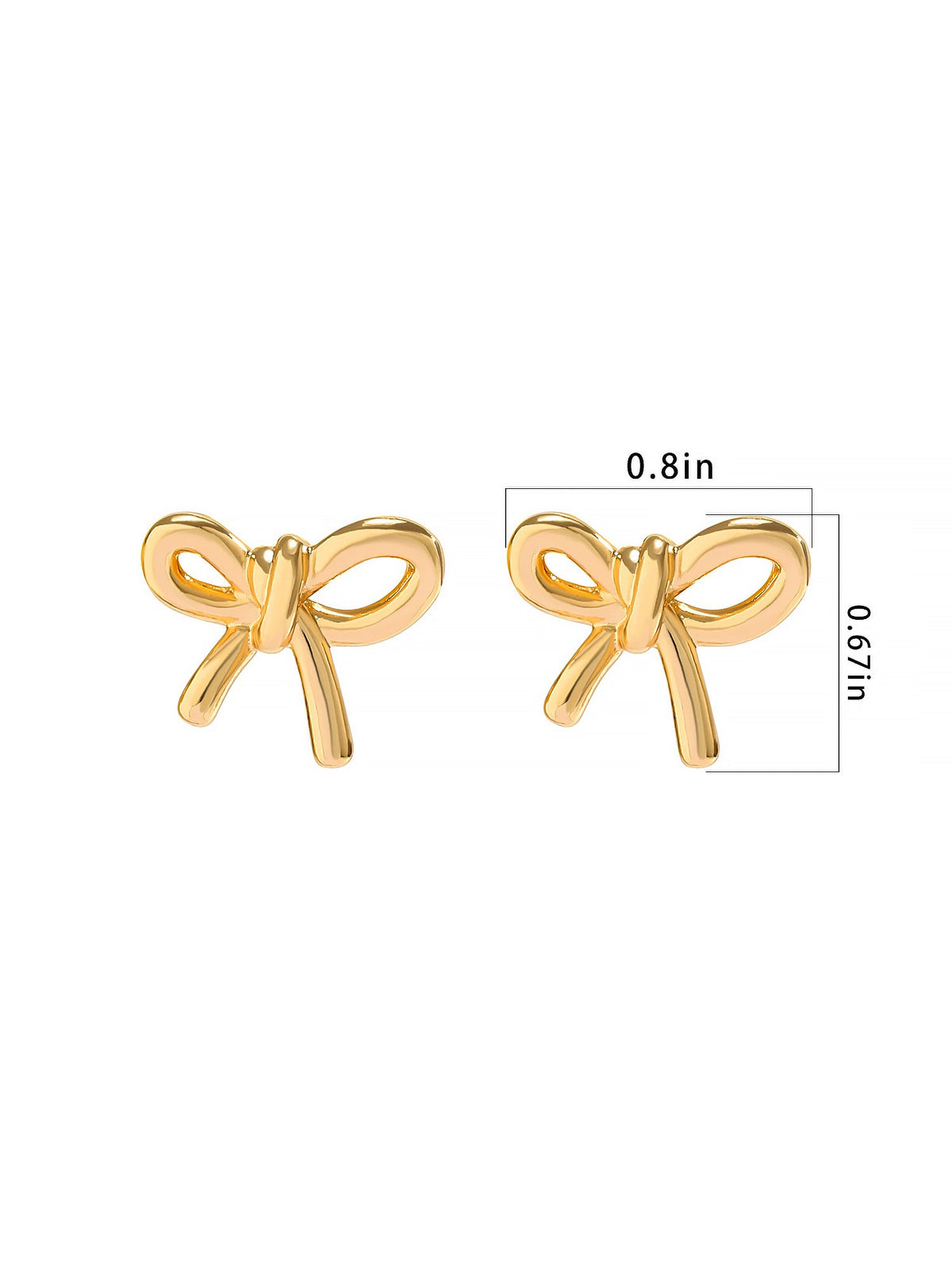 Alloy Faux Pearl Rhinestones Bow Shape Stud Earrings