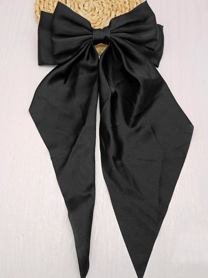 Retro 90s Style with Oversized Design Satin Party and Vintage-Themed Events Hair Accessories