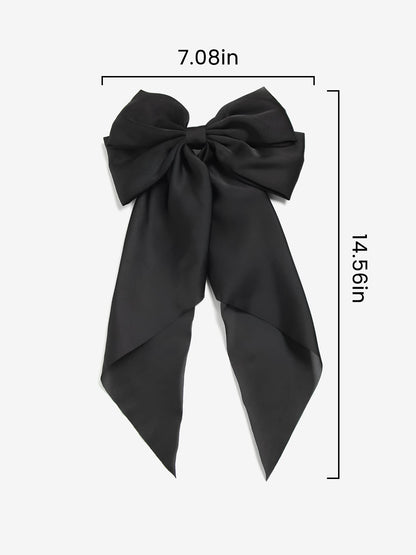 Retro 90s Style with Oversized Design Satin Party and Vintage-Themed Events Hair Accessories