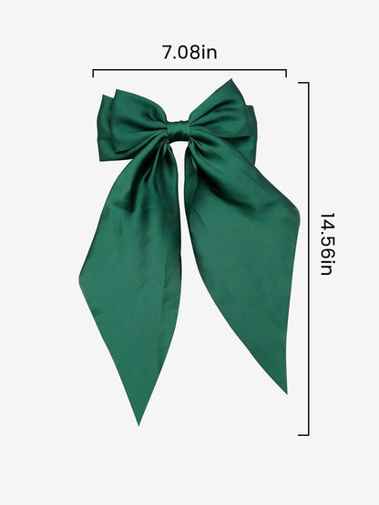 Retro 90s Style with Oversized Design Satin Party and Vintage-Themed Events Hair Accessories