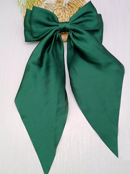 Retro 90s Style with Oversized Design Satin Party and Vintage-Themed Events Hair Accessories