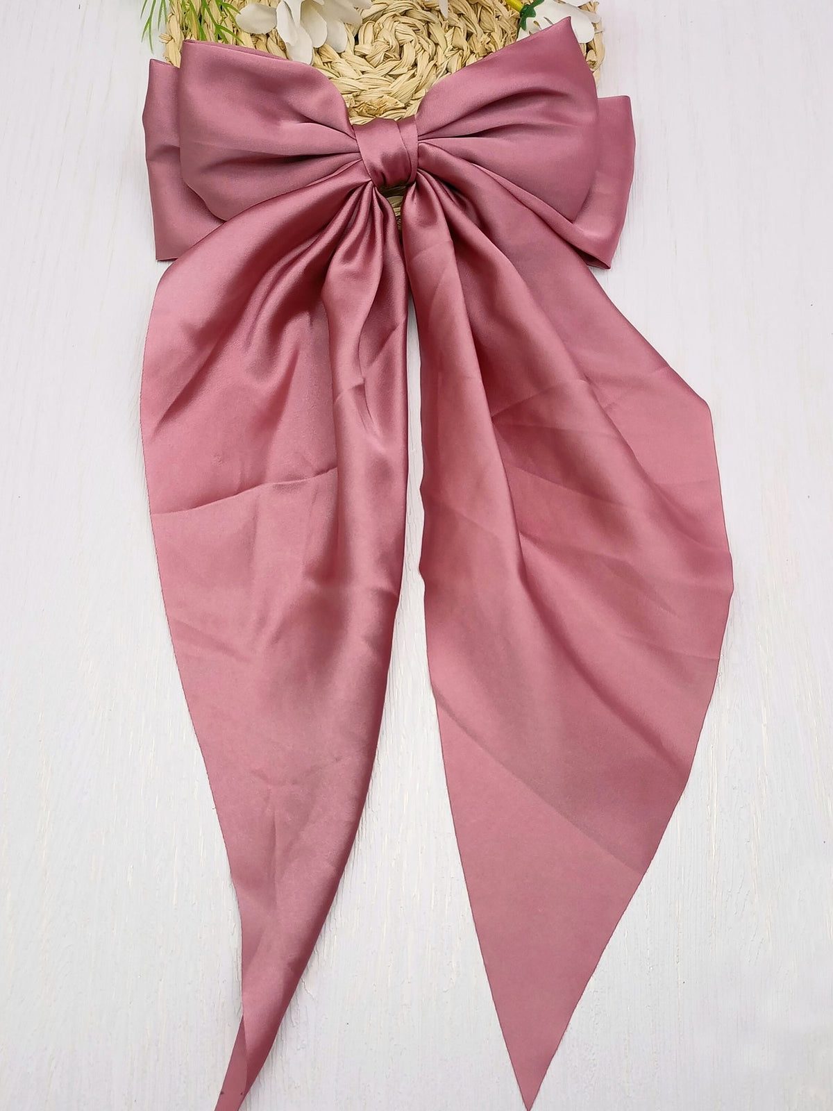 Retro 90s Style with Oversized Design Satin Party and Vintage-Themed Events Hair Accessories