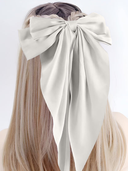 Retro 90s Style with Oversized Design Satin Party and Vintage-Themed Events Hair Accessories