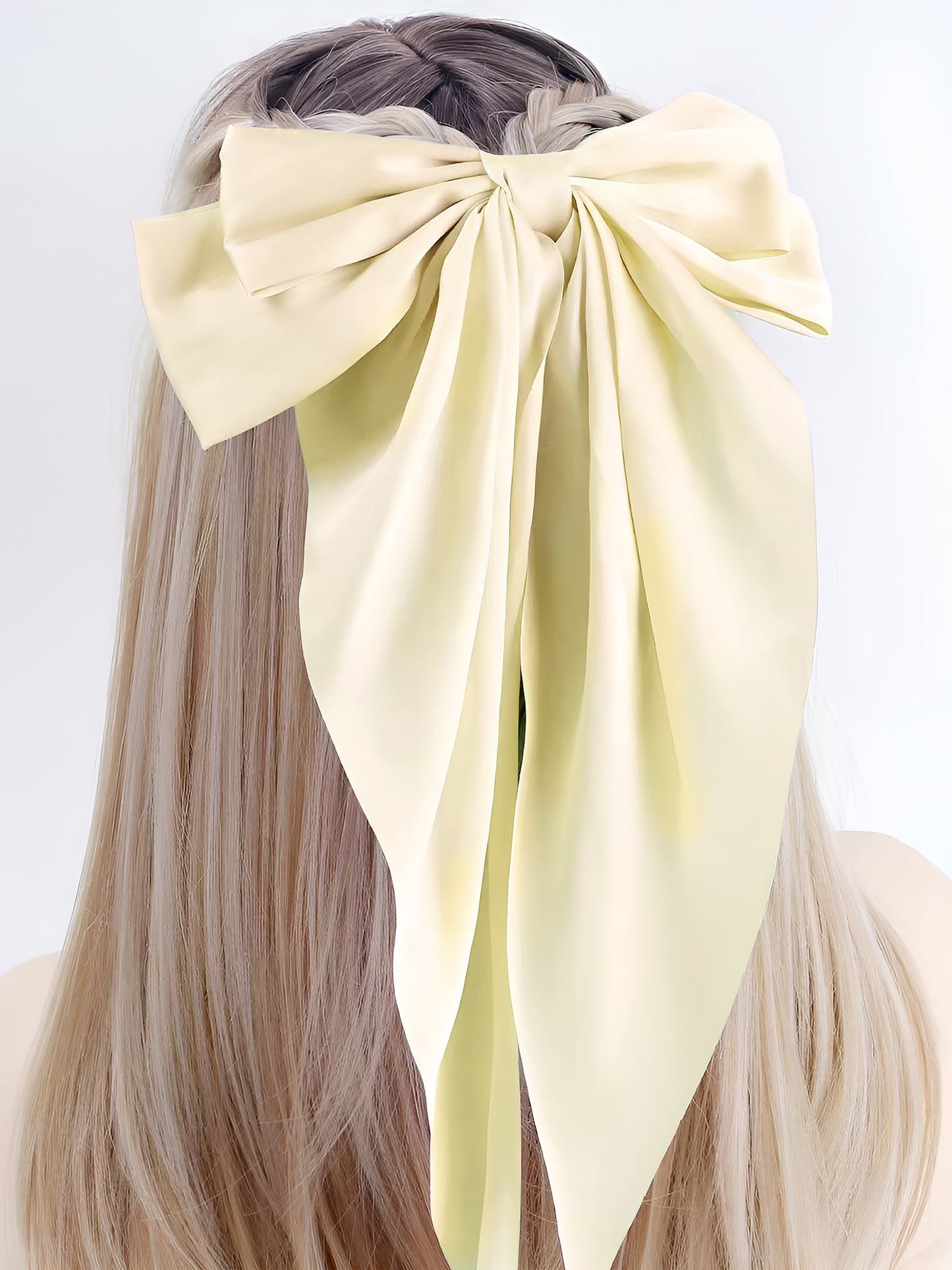 Retro 90s Style with Oversized Design Satin Party and Vintage-Themed Events Hair Accessories