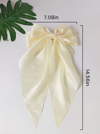 Retro 90s Style with Oversized Design Satin Party and Vintage-Themed Events Hair Accessories