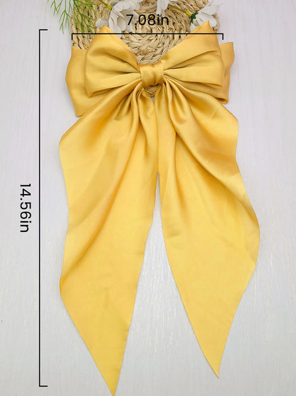 Retro 90s Style with Oversized Design Satin Party and Vintage-Themed Events Hair Accessories