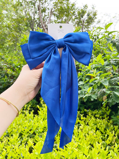 Retro 90s Style with Oversized Design Satin Party and Vintage-Themed Events Hair Accessories