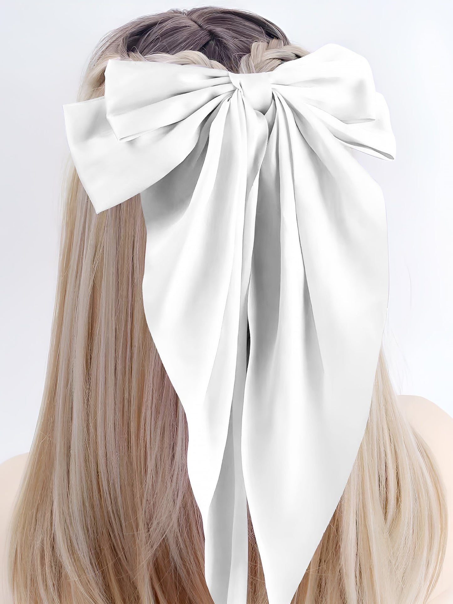 Retro 90s Style with Oversized Design Satin Party and Vintage-Themed Events Hair Accessories