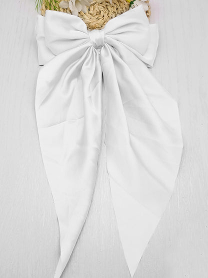 Retro 90s Style with Oversized Design Satin Party and Vintage-Themed Events Hair Accessories
