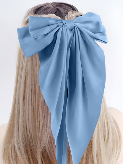 Retro 90s Style with Oversized Design Satin Party and Vintage-Themed Events Hair Accessories