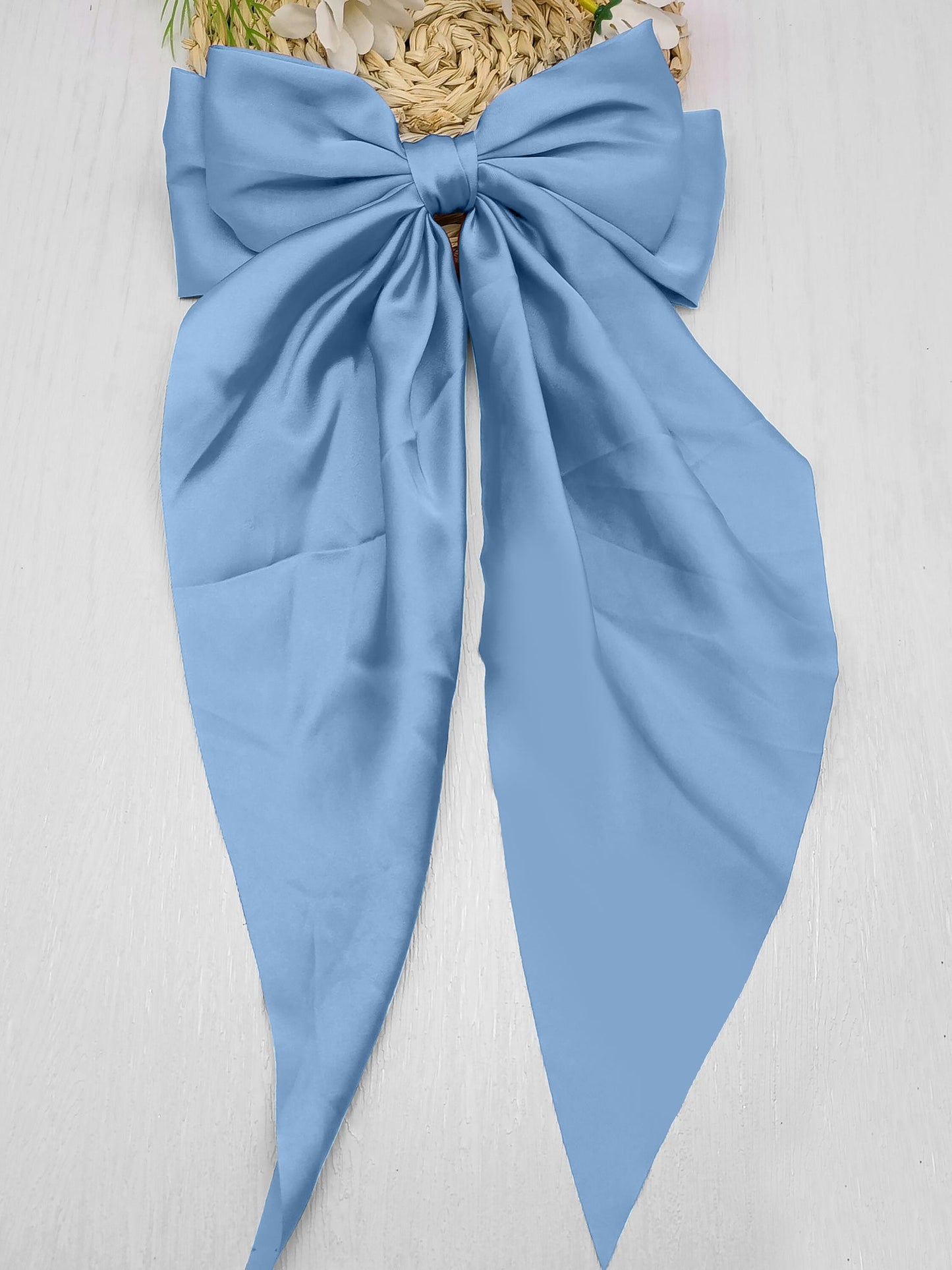 Retro 90s Style with Oversized Design Satin Party and Vintage-Themed Events Hair Accessories