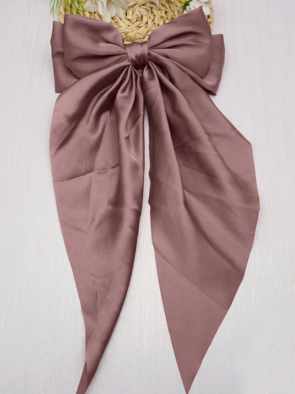 Retro 90s Style with Oversized Design Satin Party and Vintage-Themed Events Hair Accessories