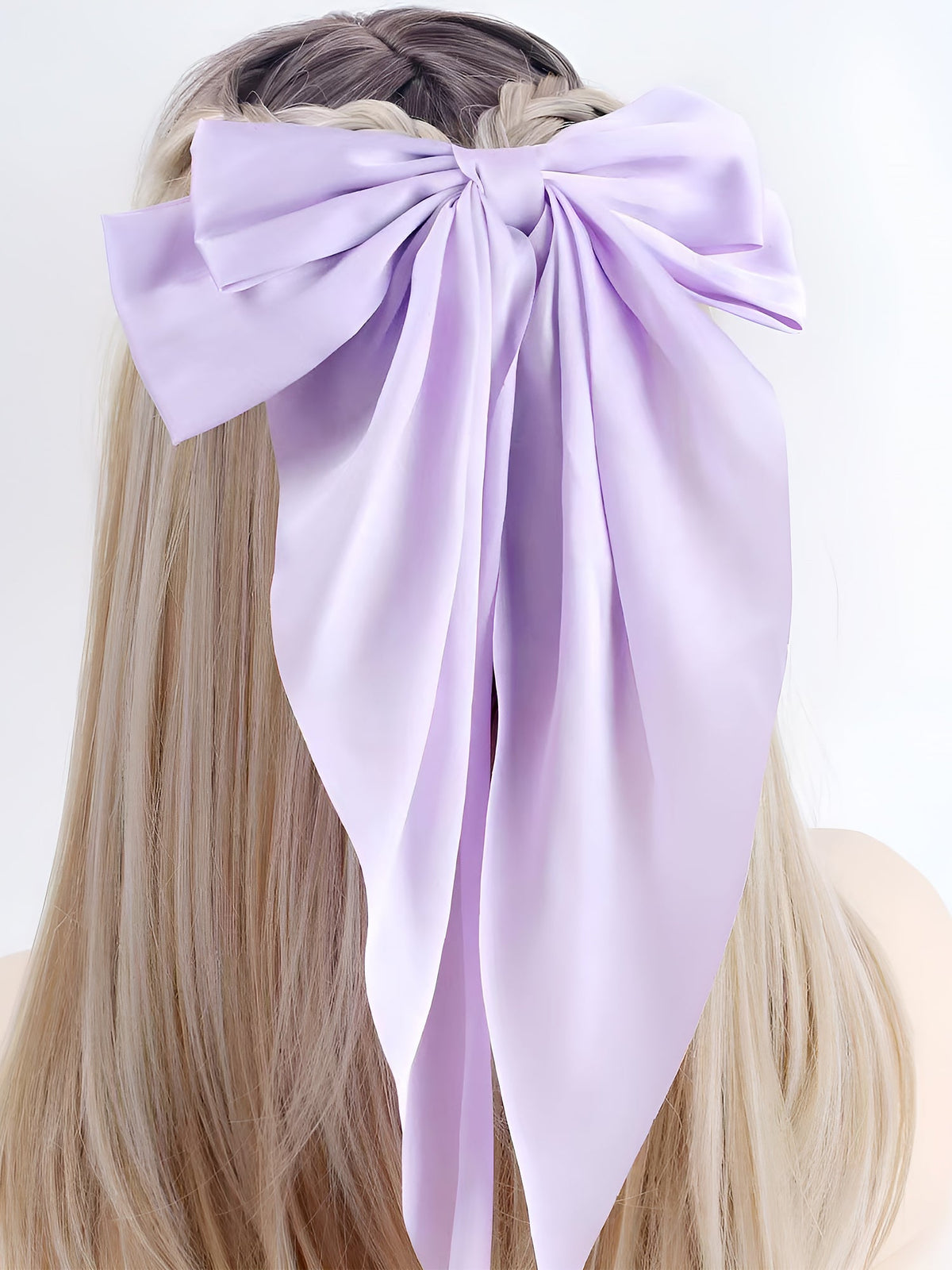 Retro 90s Style with Oversized Design Satin Party and Vintage-Themed Events Hair Accessories