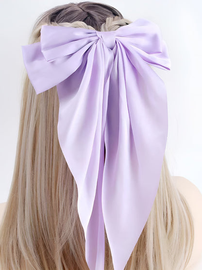 Retro 90s Style with Oversized Design Satin Party and Vintage-Themed Events Hair Accessories