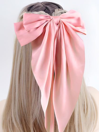 Retro 90s Style with Oversized Design Satin Party and Vintage-Themed Events Hair Accessories