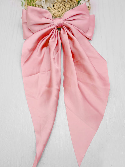 Retro 90s Style with Oversized Design Satin Party and Vintage-Themed Events Hair Accessories