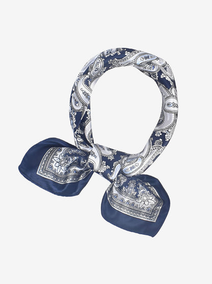 Boho Paisley Print Satin Square Scarf