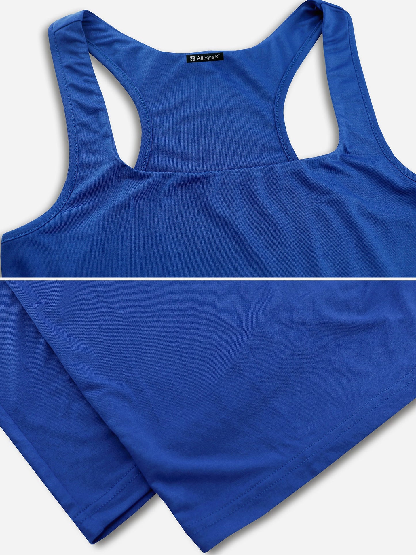 Solid Color Square Neck Sleeveless Wide Leg Jumpsuits