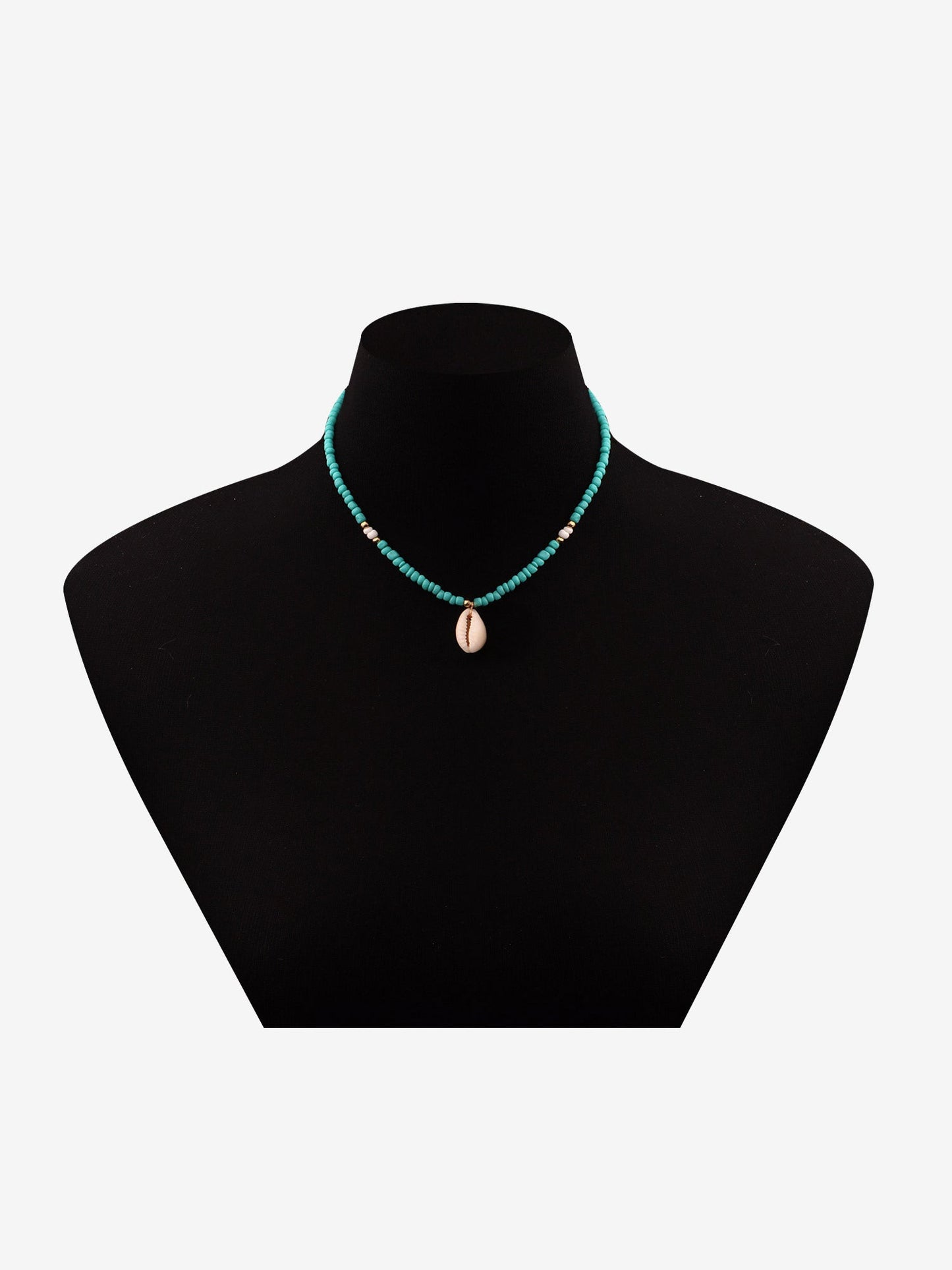 Ocean Style Simple Shell Pendant Beaded Necklace