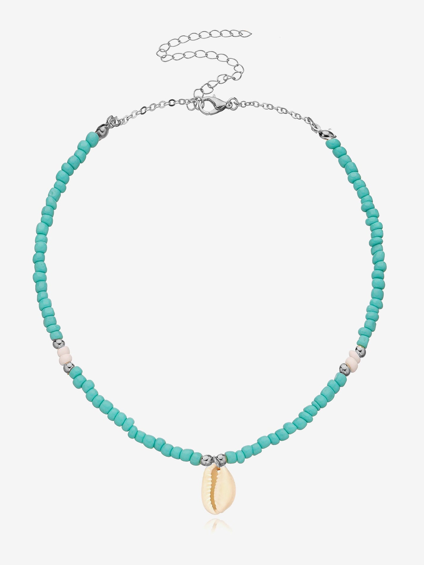 Ocean Style Simple Shell Pendant Beaded Necklace