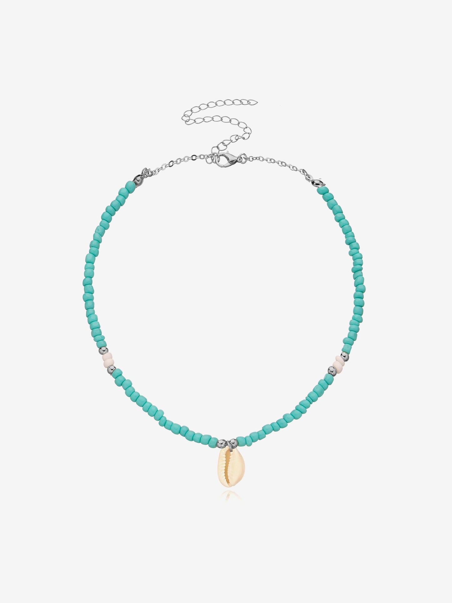 Ocean Style Simple Shell Pendant Beaded Necklace