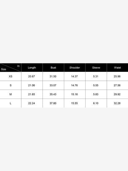 Y2K Style Solid Color Crew Neck Short Sleeve T-Shirt
