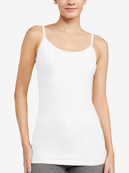 3 Pieces Spaghetti Strap Solid Color Padded Cami Top Set