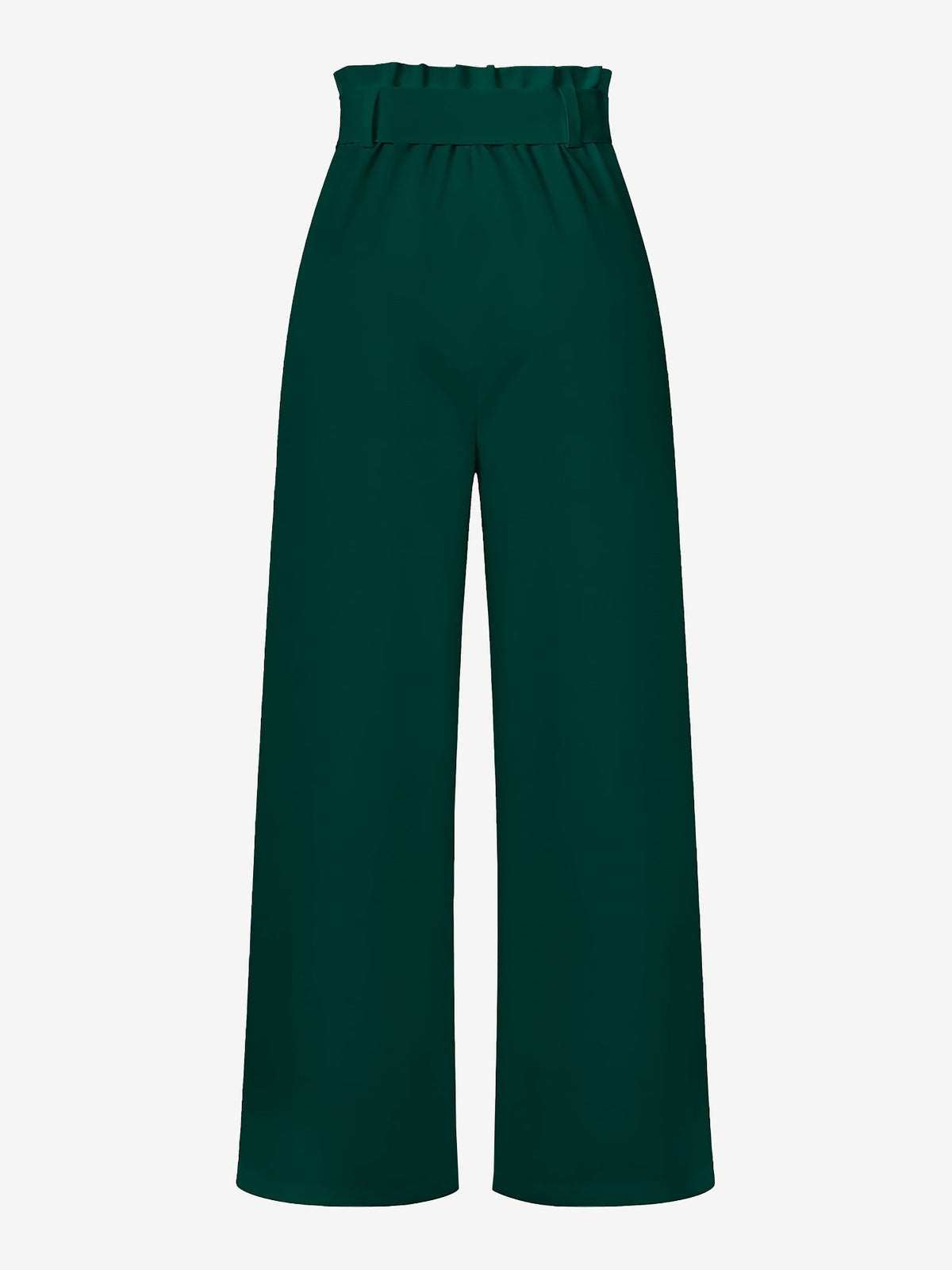 Wide Leg Tie Waist Versatile Paper Bag Pants