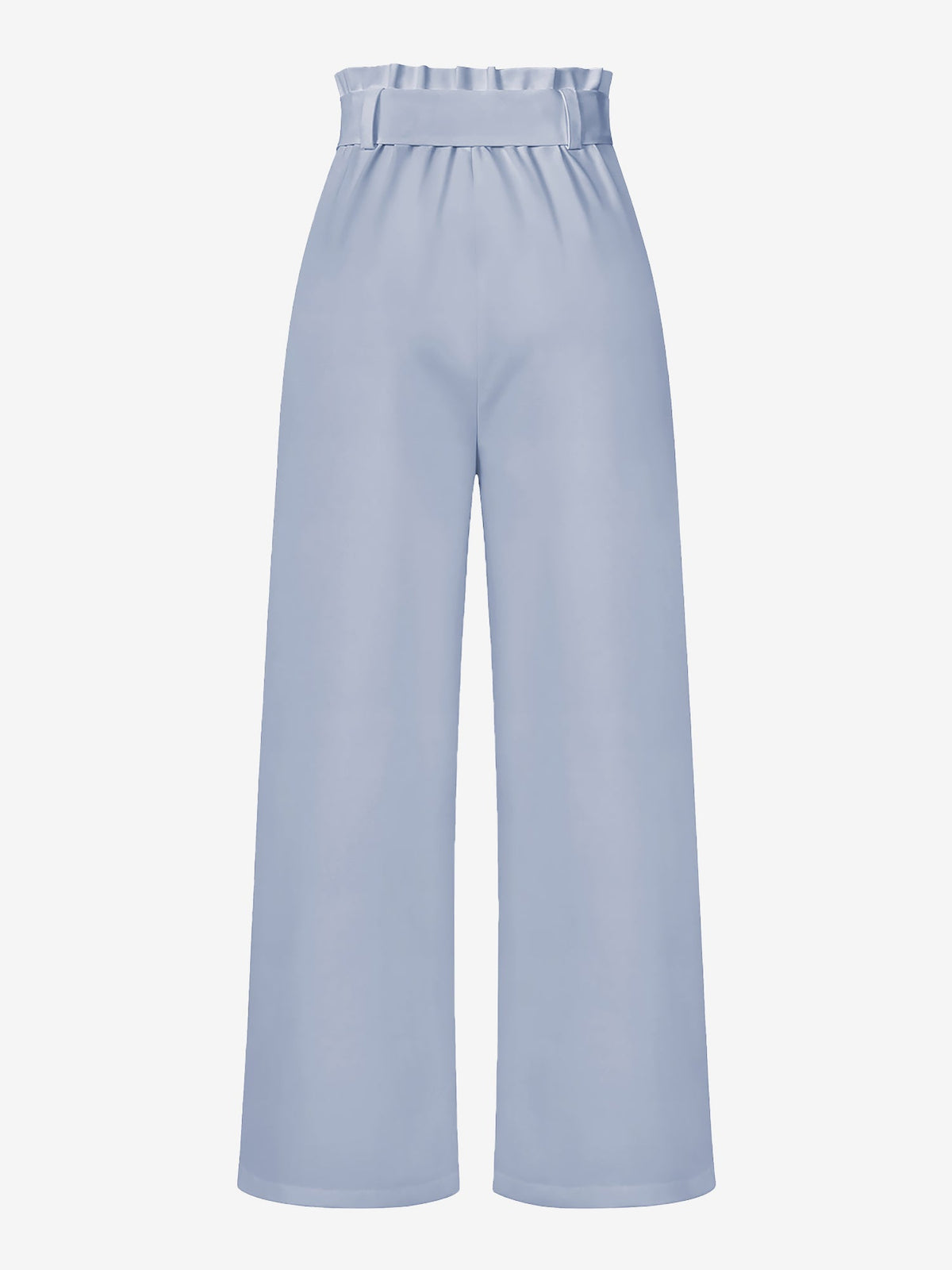 Wide Leg Tie Waist Versatile Paper Bag Pants